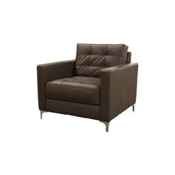 Poltrona de Couro Evidence - Marrom - 1