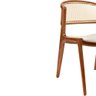 Cadeira para Mesa de Jantar Cyndi 53cm Madeira Maciça |courino Factor Off White - Sallar Home - 4