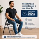 Ver imagem 6 de Cadeira Dobrável Camping com Estrutura em Aço Resistente Loomber