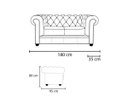 Ver imagem 4 de Sofá Chesterfield de Couro 2 Lugares - Preto