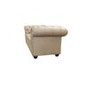 Sofá Chesterfield de Couro 3 Lugares - Avelã - 3