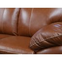 Ver imagem 4 de Sofá de Couro Gana 2 Lugares - Conhaque com Brilho