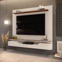 Ver imagem 4 de Painel de Tv Rack Suspenso Até 60 Polegadas 2 portas Turim Off White - Freijó - ÉdeCasaMóveis                                                  