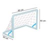 Mini Trave Gol Ferro Futebol M&p Rede em Nylon 90x50cm A3 - 2