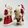 Papai E Mamãe Noel Vermelho Luxo 47x22x18cm Boneco De Natal - 5