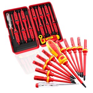 Jogo de Chaves 14 em 1torx, Philips e Fenda C/ Estojo e Testador