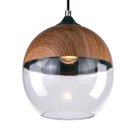 Ver imagem 2 de Pendente Legno Vidro/metal Madeira 1e27 20cm New Line