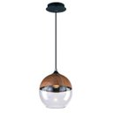 Ver imagem 1 de Pendente Legno Vidro/metal Madeira 1e27 20cm New Line