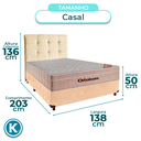 Ver imagem 2 de Kit Cabeceira + Cama Box + Colchão Casal Molas Ensacadas Airtech Ortobom