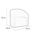 Ver imagem 6 de Poltrona Decorativa Lara Boucle Cinza - Lm Decor