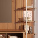 Ver imagem 6 de Estante para TV Home Theater 85" 100% MDF 291cm Vidro Reflecta com LED 10 Prateleiras Canella