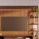 Ver imagem 7 de Estante para TV Home Theater 85" 100% MDF 291cm Vidro Reflecta com LED 10 Prateleiras Canella