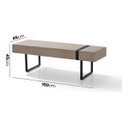 Ver imagem 2 de Recamier Banco Divã 150cm Industrial Para Quarto Sala Luxo