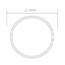 Ver imagem 3 de Pendente Madeira Ripado Redondo 35x35cm - Natural