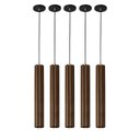 Ver imagem 2 de 5 Pendente Luminária Madeira Luxo 53cm Para Bancadas