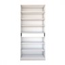 Sapateira Rubi 2 Portas com Espelho 1 Gaveta para 15 Pares de Sapato Branco - Panorama Móveis - 5