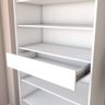 Sapateira Rubi 2 Portas com Espelho 1 Gaveta para 15 Pares de Sapato Branco - Panorama Móveis - 6