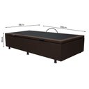 Ver imagem 4 de Base Box Baú para Cama Solteiro 88x188cm Liz S05 Corano Marrom - Mpozenato