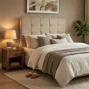 Ver imagem 3 de Cabeceira para Cama Queen Estofada Conforto e Sofisticação:Palha