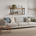 Ver imagem 2 de Prateleira Dupla Estante Mdf 30x100cm Tipo Industrial