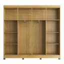 Ver imagem 2 de Guarda Roupa Casal 8 Portas RP1804 Bege/Ipê