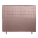 Ver imagem 2 de Cabeceira Cama Box Queen Paris Slim 160 Cm Suede Rose MV Estofados