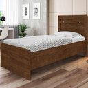 Ver imagem 1 de Cama Box Solteiro Baú Ivana Malbec com Colchão Espuma Mármore Marrom Framar