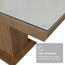 Ver imagem 7 de Conjunto Sala de Jantar Tampo de Vidro 6 Cadeiras Rustic/Branco/Imperial Alba Madesa