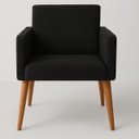 Ver imagem 4 de Poltrona para Quarto Infantil Tecido Suede Resistente Espaço Pequeno Pés de Madeira Estudo