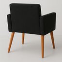 Ver imagem 5 de Poltrona para Quarto Infantil Tecido Suede Resistente Espaço Pequeno Pés de Madeira Estudo