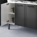 Ver imagem 2 de Armário de Cozinha 144cm 100% Aço 3 Porta e 4 Gavetas Balcão:Branco