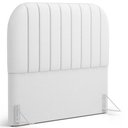 Ver imagem 1 de Cabeceira Cama Box King Estofada Orgânica 195cm Alice W01 Facto Branco - Lyam Decor