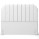 Ver imagem 5 de Cabeceira Cama Box King Estofada Orgânica 195cm Alice W01 Facto Branco - Lyam Decor