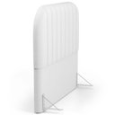 Ver imagem 6 de Cabeceira Cama Box King Estofada Orgânica 195cm Alice W01 Facto Branco - Lyam Decor