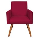 Ver mais imagens de Kit 2 Poltronas E Puff Redonda Vermelho e Castanho