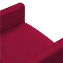 Ver imagem 6 de Kit 2 Poltronas E Puff Redonda Vermelho e Castanho