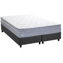 Ver imagem 1 de Conjunto Box Queen: Colchão Molas Herval Maxspring C1780 + Base Crc Suede Gray (158x198)