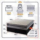 Ver imagem 6 de Cama Box Preston Molas Ensacadas King 193x203 King House