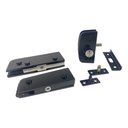 Ver imagem 5 de Kit 01 Instalação Porta de Vidro Pivotante V/a - Preto - Aluminio