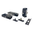 Ver imagem 4 de Kit 01 Instalação Porta de Vidro Pivotante V/a - Preto - Aluminio