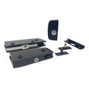 Ver imagem 3 de Kit 01 Instalação Porta de Vidro Pivotante V/a - Preto - Aluminio