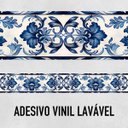 Ver imagem 3 de Faixa Decorativa Adesiva (autocolante) - Aquarela Azul