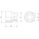 Ver imagem 2 de Soquete de Impacto Sextavado 15mm Encaixe 3/8" Tramontina PRO