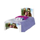 Ver imagem 5 de Cama Solteiro Infantil Masha O Urso Adesivada+Colchão Branco