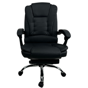 Cadeira de Escritorio Ergonômica Preta Viva Game Elite Maxx Preto Couro Sintético