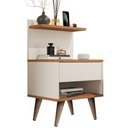 Ver imagem 4 de Mesa de Cabeceira para Quarto com 1 Gaveta e Pés Retrô Sleep - Off com Nature
