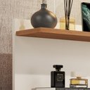 Ver imagem 2 de Mesa de Cabeceira para Quarto com 1 Gaveta e Pés Retrô Sleep - Off com Nature