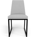 Ver imagem 7 de Cadeira Para Sala De Jantar Base Aço Industrial Preto Dafne L02 Linho Cinza - Lyam Decor