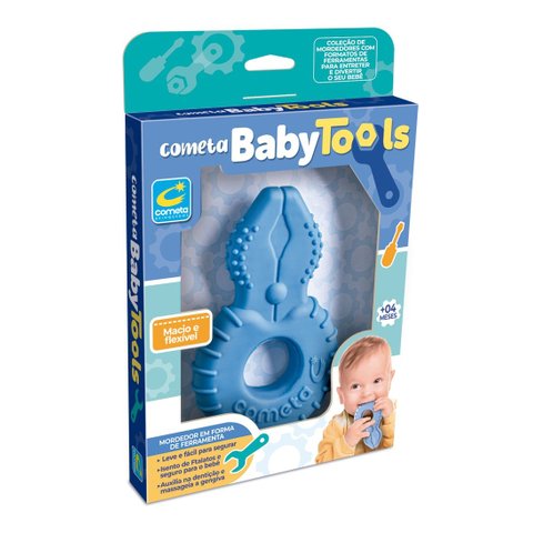 Brinquedo Mordedor Baby Tools Alicate +4 Meses Cores Sortidas Cometa Brinquedos
