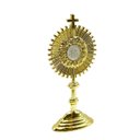 Ver imagem 1 de Ostensório Eucarístico Jhs de Mesa Dourado 6 Cm
